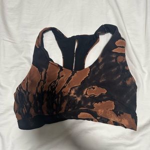 Black and Brown Sports Bra